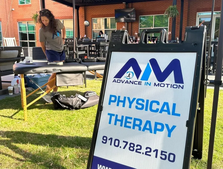 The Advance in Motion team at a community event in Wilmington, NC